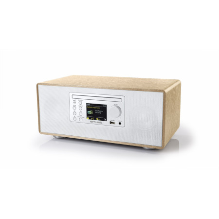 MUSE M-695-DBTW Enceinte Bluetooth Salon 60W CD DAB+ FM NFC USB 32Go Blanc