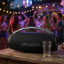 LEDWOOD Xtreme360 Enceinte Bluetooth 360W Extra Bass LED RGB IPX5 Micro USB FM Noir