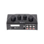 LTC Set Mixage Karaoké TV-Station Noir 2 Micros Changeur de Voix Écho Batterie Rechargeable