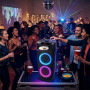 INOVALLEY MS06-CD-XXL Altavoz portátil luminoso de 1000 W con reproductor de CD, Bluetooth 5.0, karaoke, radio FM y USB