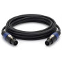 BM Sonic Lot de 4 Câbles SPEAKON/SPEAKON Mâle/Mâle 5m Haute Fidélité Professionnel Twist-Lock