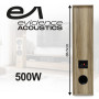 Evidence Acoustics Pack HiFi Home-Cinéma Enceintes Colonne 3 voies + Ampli 7360 Bluetooth USB 1000W PMPO 2 Micros Karaokés