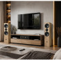 Evidence Acoustics Pack HiFi Home-Cinéma Enceintes Colonne 3 voies + Ampli 7360 Bluetooth USB 1000W PMPO 2 Micros Karaokés
