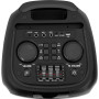 Set van 2 actieve geluidsboxen 1200 W met verlichting, karaoke, 2x8", Bluetooth, USB, TWS, ingebouwde accu’s, DJ-feesten