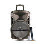 Diffusore amplificato da 600 W PMPO Karma DEEP-12 con microfono wireless VHF USB Bluetooth TWS, funzione di registrazione e woof