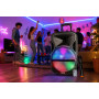 Diffusore amplificato da 600 W PMPO Karma DEEP-12 con microfono wireless VHF USB Bluetooth TWS, funzione di registrazione e woof