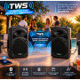 Ibiza Sound SLK-10A-TWS Enceinte amplifiée DJ 400W Bluetooth TWS USB Télécommande