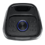 MUSE M-1957-DJ Altavoz autónomo Bluetooth para fiestas, 800 W, batería, luces RGB multicolores, micrófono con cable, negro