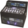 Ibiza Sound DJ1000MKII – Tragbares, aktives DJ-System im Rack-Format mit 6 Kanälen, CD-, USB- und SD-Player, schwarz