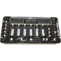 Ibiza Sound DJ1000MKII: sistema DJ portátil amplificado en rack de 6 canales con reproductor de CD, USB y SD, color negro