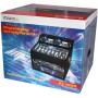 Ibiza Sound DJ1000MKII Draagbaar DJ-systeem met ingebouwde versterker, 6-kanaals rack, CD-speler, USB en SD, zwart