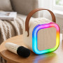 INOVALLEY Beige Bluetooth-luidspreker met Fire Beige-lichteffecten