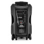 Tragbare 800-W-Lautsprecherbox mit Akku – 12" mit RGB-LEDs – USB/Micro-SD/BT/FM + VHF-Mikrofon + Telefon