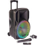 Altavoz portátil con batería de 1000 W - 15" con LED RGB - USB/MICRO SD/BT/FM + Micro VHF + Teléfono