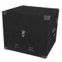 Ibiza Sound FC254 Maleta de transporte para rack de 19 pulgadas con 3 compartimentos (2U, 5U, 4U) para DJ, color negro