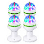 Boost MAGIC-LIGHT-MICRO-S-X2 4 set di mini lampadine E27 con effetto luminoso rotante RGB, 3 LED, 1 W, multicolore