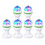 Boost MAGIC-LIGHT-MICRO-S - 6 set di mini lampadine E27 con effetto luminoso rotante RGB, 3 LED, 1 W, multicolore