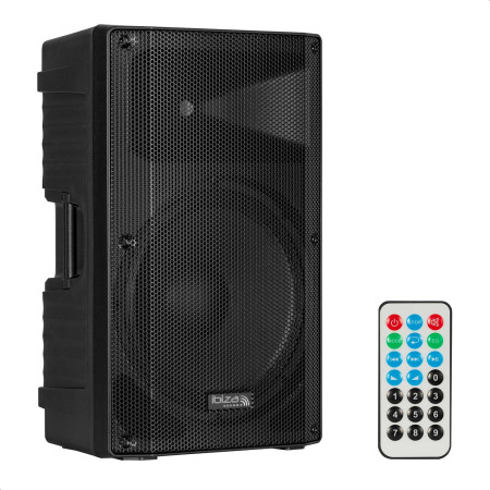 Ibiza Sound XTK15A-MKII Enceinte SONO Active 15"/38cm Tweeter 25mm Bass Reflex USB SD Bluetooth TWS