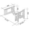 Flachbildschirm Unterstützung von 58 bis 106 cm EASY TV KST-700AT